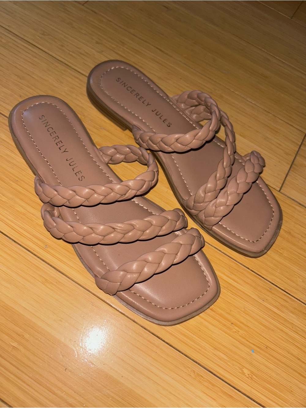 Sincerly Jules Women’s Braided Strap Sandals